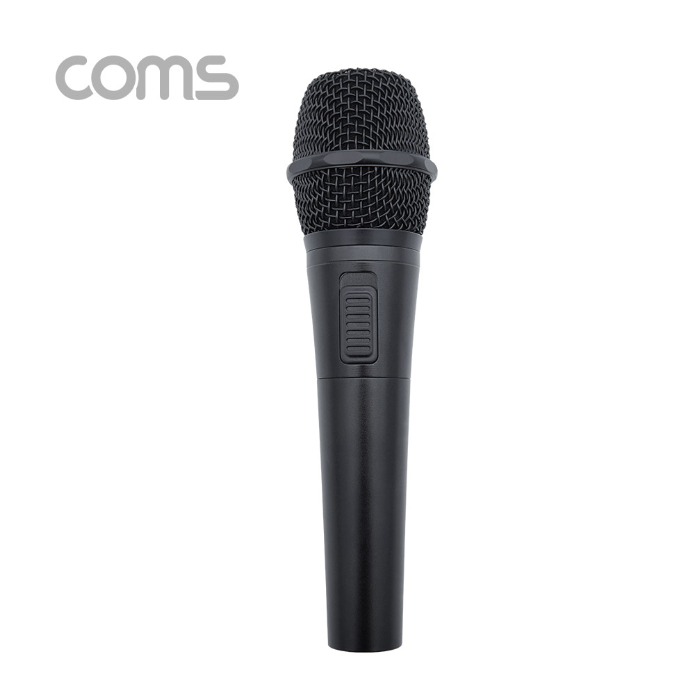 Coms 고감도 콘덴서 유선 마이크 / Metal / 6.3mm / 케이블 5M / Black
