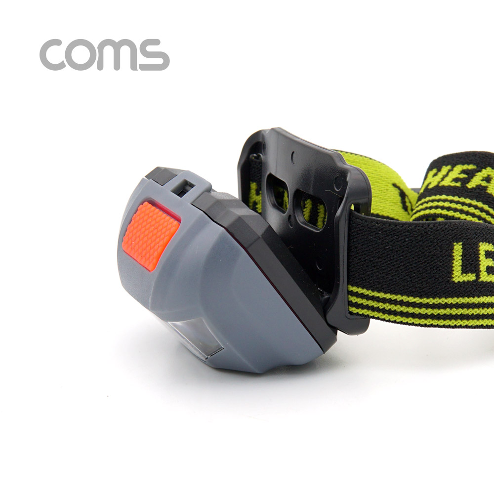 Coms 헤드램프 (3W, White 1LED+Red 2LED) / 건전지(AAAx3) / LED 램프