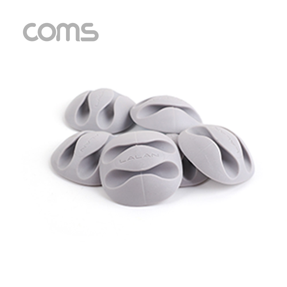 Coms 케이블 오거나이저(홀더형/6pcs), Gray