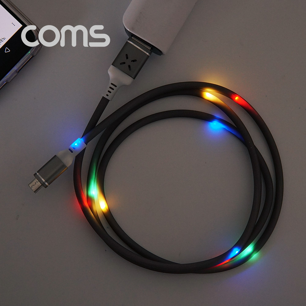 Coms 안드로이드 케이블/ Micro 5Pin / (사운드 센서) 1M / Gray