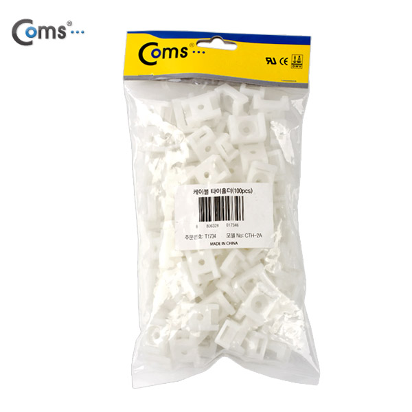 Coms 케이블 타이(홀더/100pcs), CTH-2A, 타이 마운트/Female형