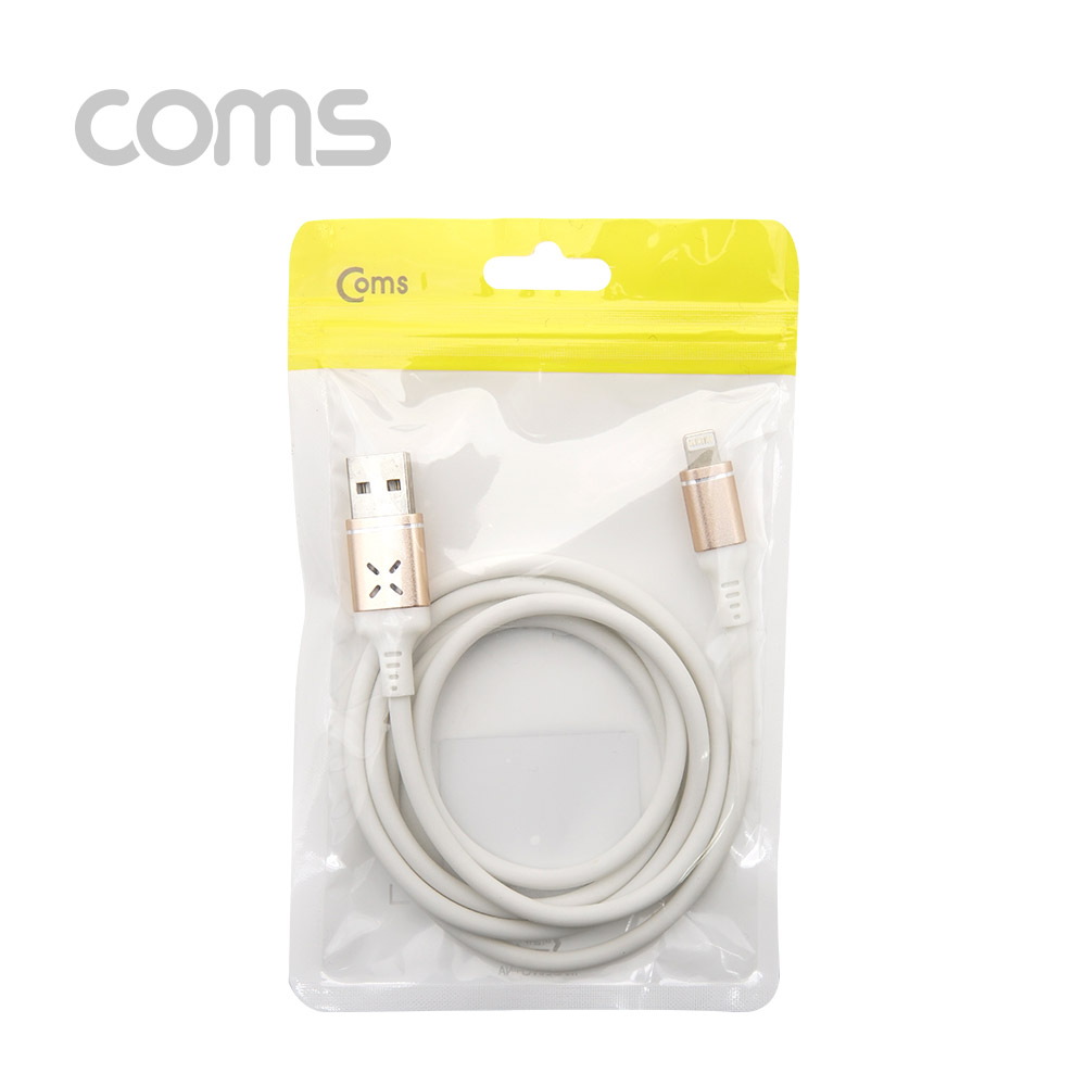 Coms iOS 8P 케이블(사운드 센서) 1M / White / Rose Gold