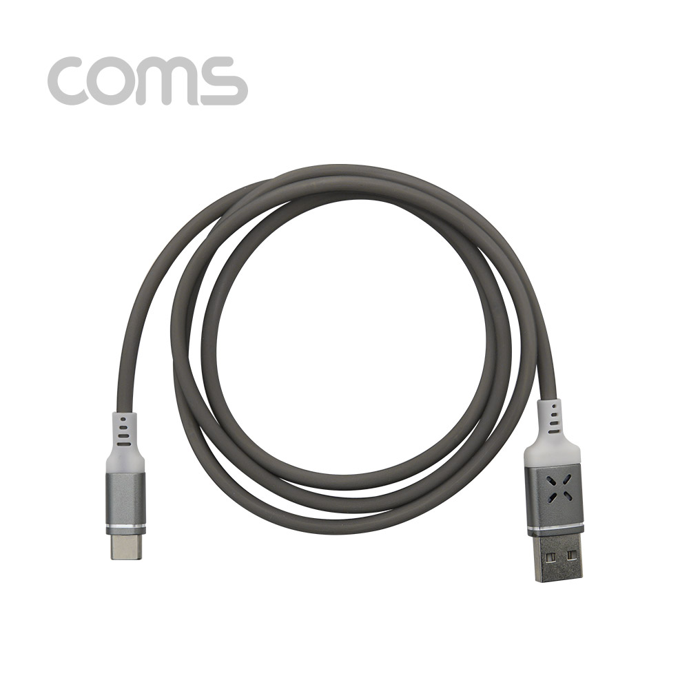 Coms USB 3.1(Type C) 케이블(사운드 센서) 1M, Gray