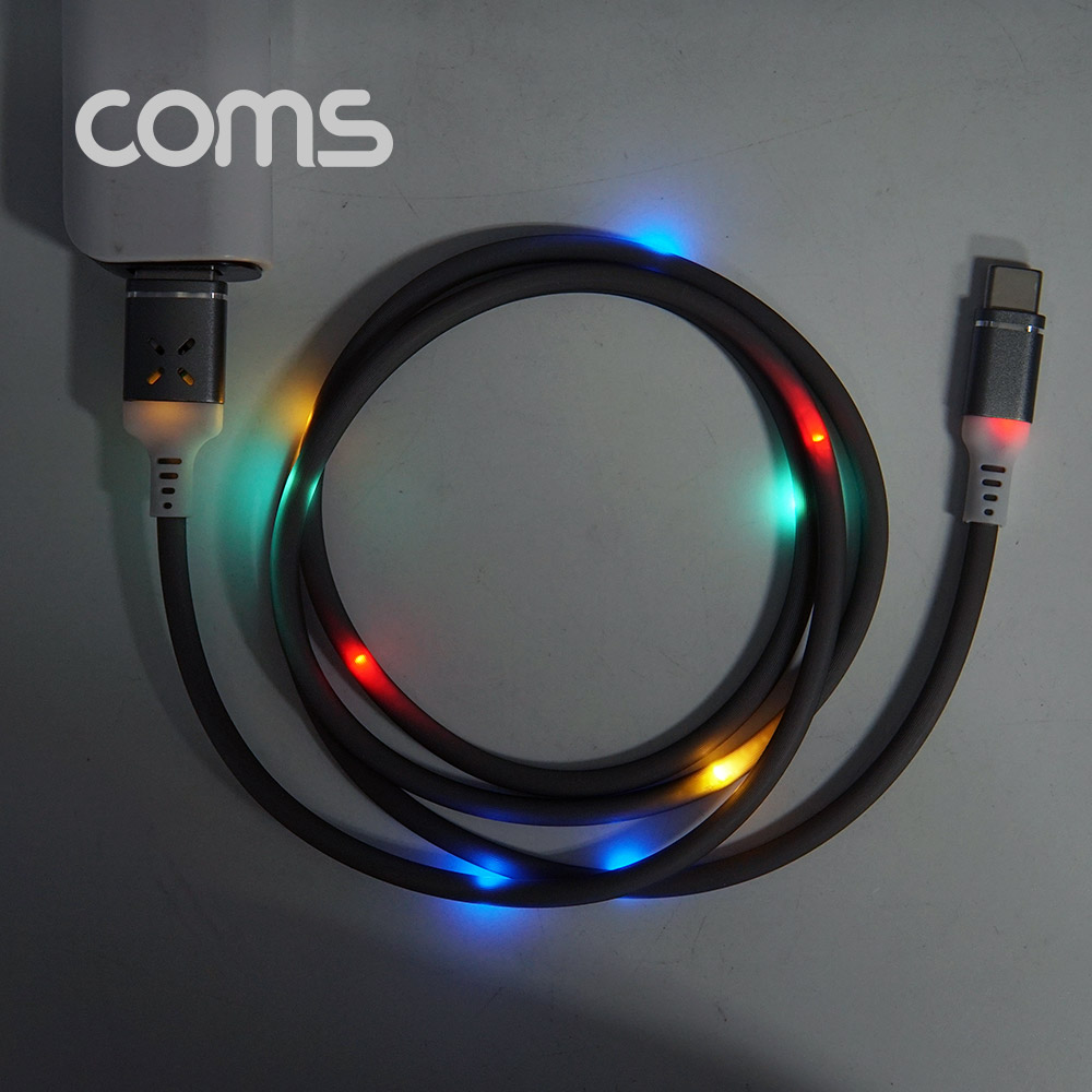 Coms USB 3.1(Type C) 케이블(사운드 센서) 1M, Gray