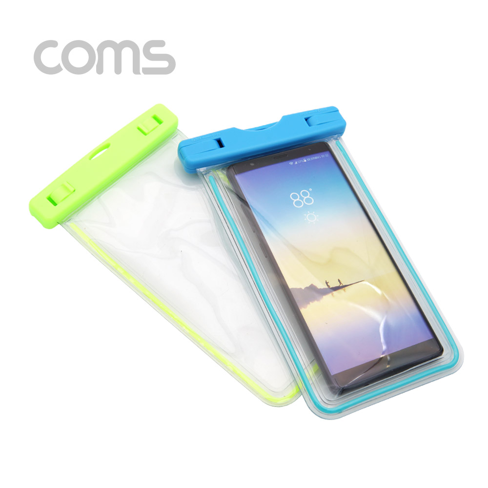 Coms 스마트폰 방수팩(6형), Blue