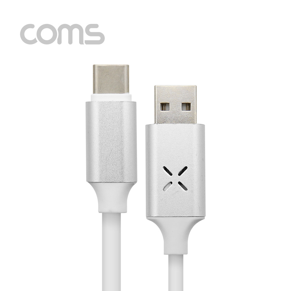 Coms USB 3.1(Type C) 케이블(고속충전) 1M/2.5A 오디오 인식/LED