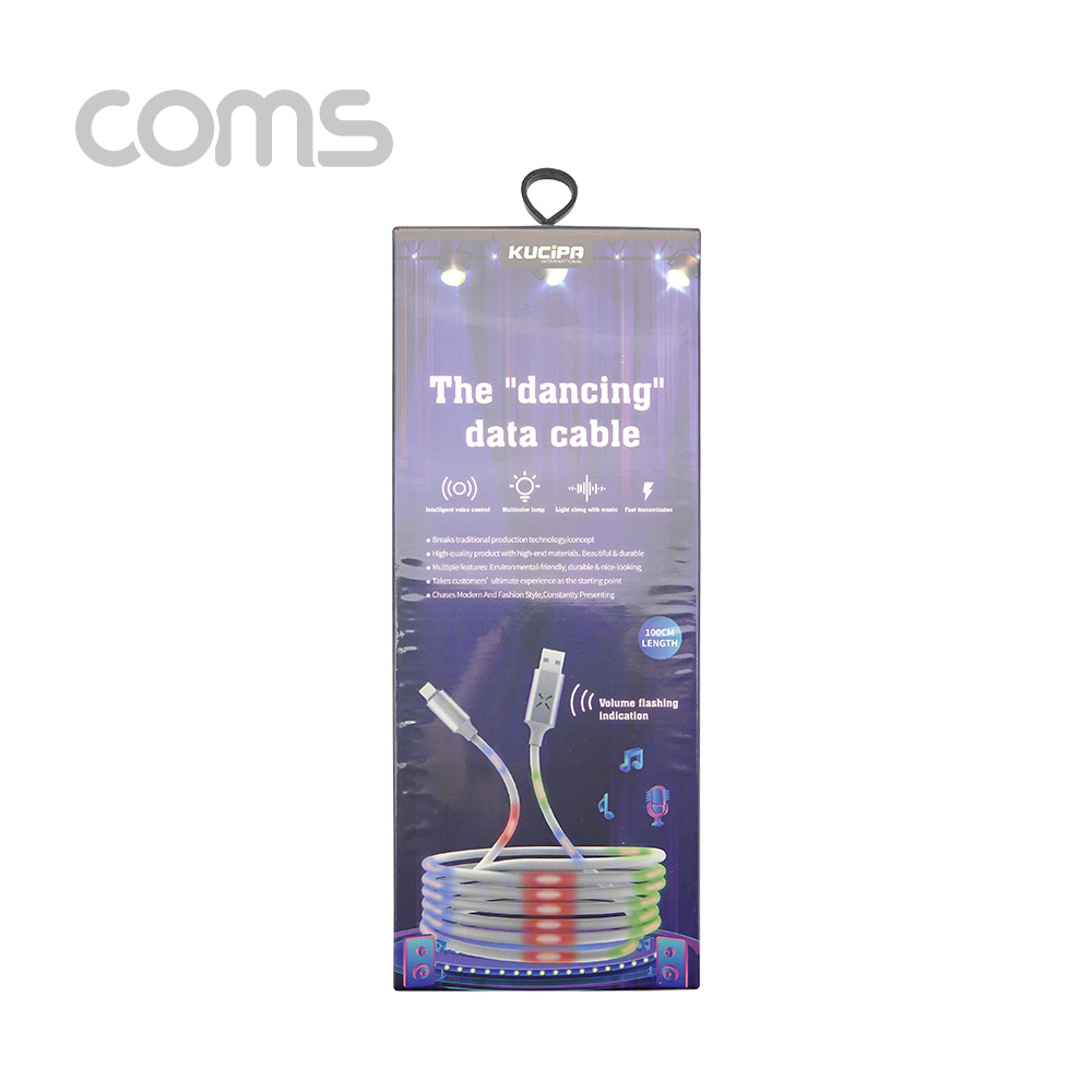 Coms USB 3.1(Type C) 케이블(고속충전) 1M/2.5A 오디오 인식/LED