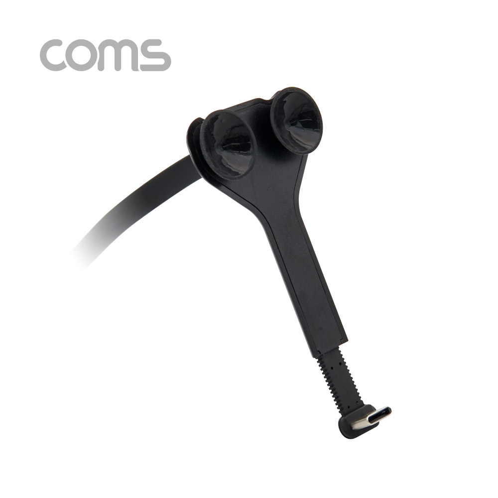 Coms USB 3.1(Type C) 케이블 / 게임용 플랫 케이블 / 흡착 고정형 / USB 2.0 A(M)/Type C(M)