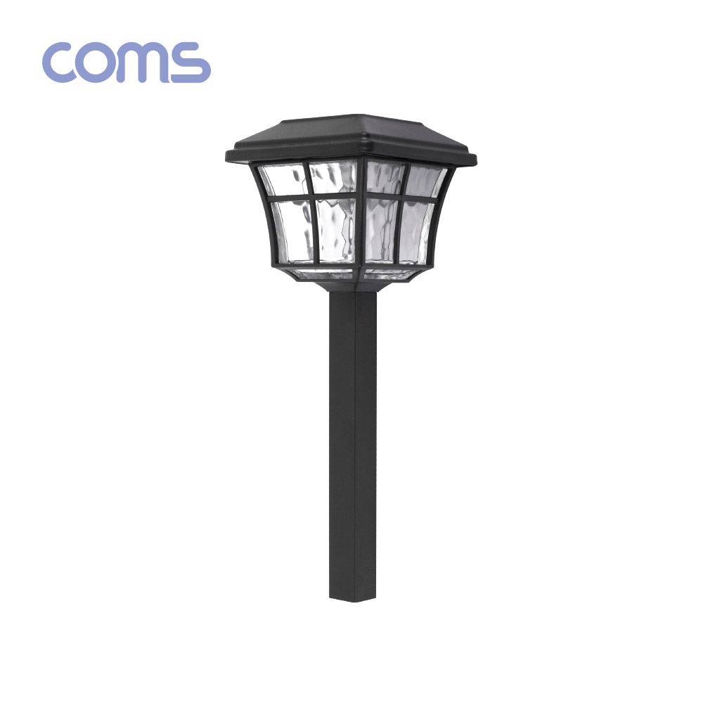 Coms 태양광 LED 정원등 / 웜화이트 / 900mAh