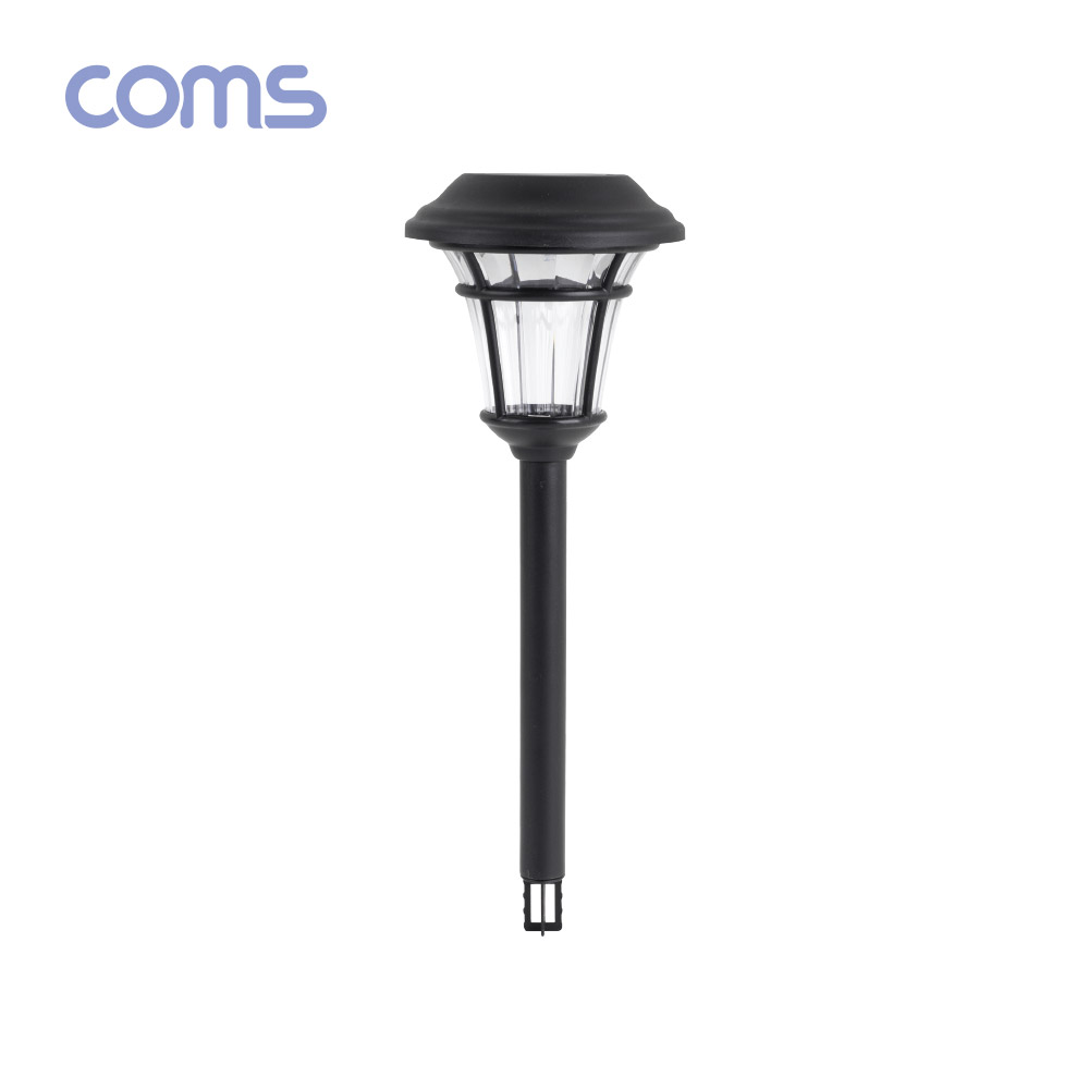 Coms 태양광 LED 정원등 / 원형 / 웜화이트 / 900mAh