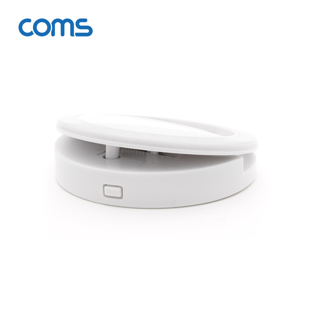 Coms 스마트폰 셀카 LED 조명 / 클립형 / 원형 / White