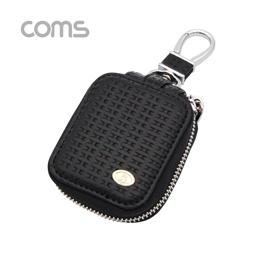 Coms 에어팟 가죽 케이스 / Black