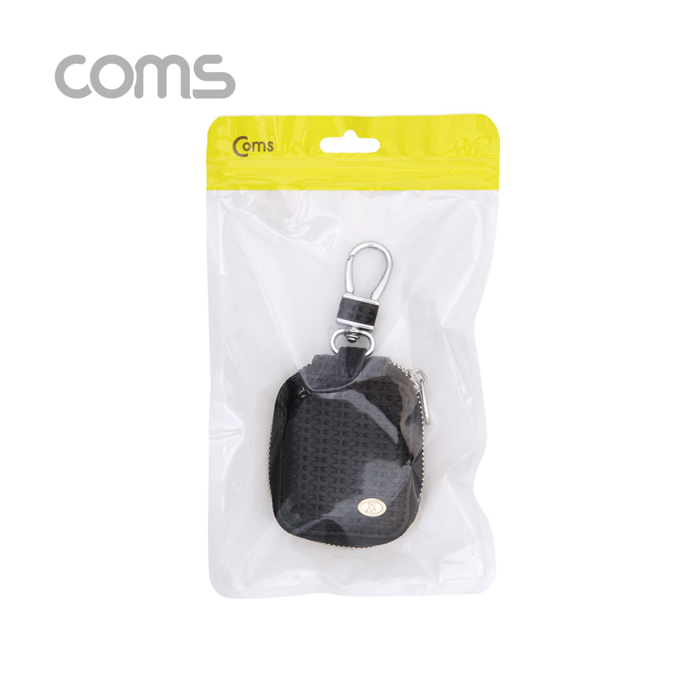 Coms 에어팟 가죽 케이스 / Black