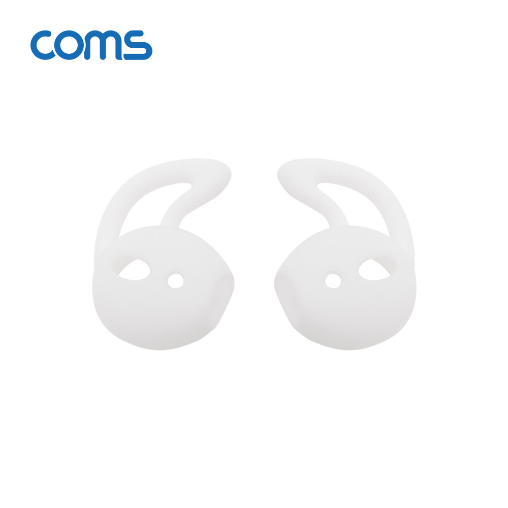 Coms 인이어 가이드 / 이어팟 이어팁 / 이어캡 / 이어후크 1Set(L/R) White