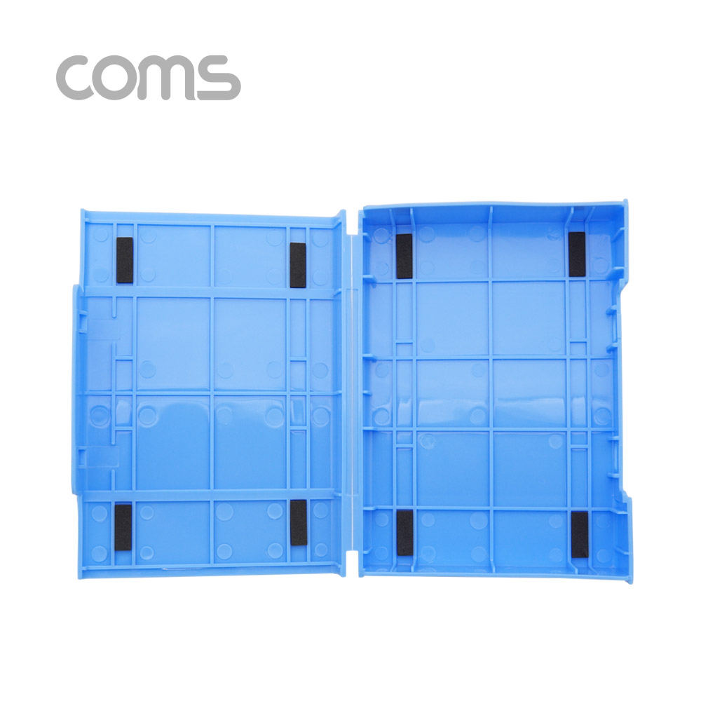 Coms HDD 케이스(3.5형) Blue, 보관 케이스