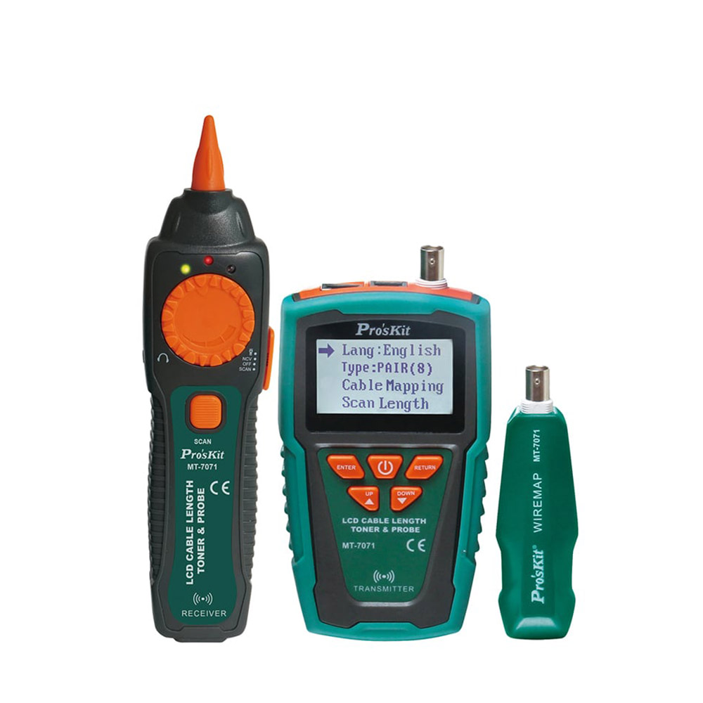 PROKIT 다목적 케이블 테스터기 케이블 길이, 전도율 측정