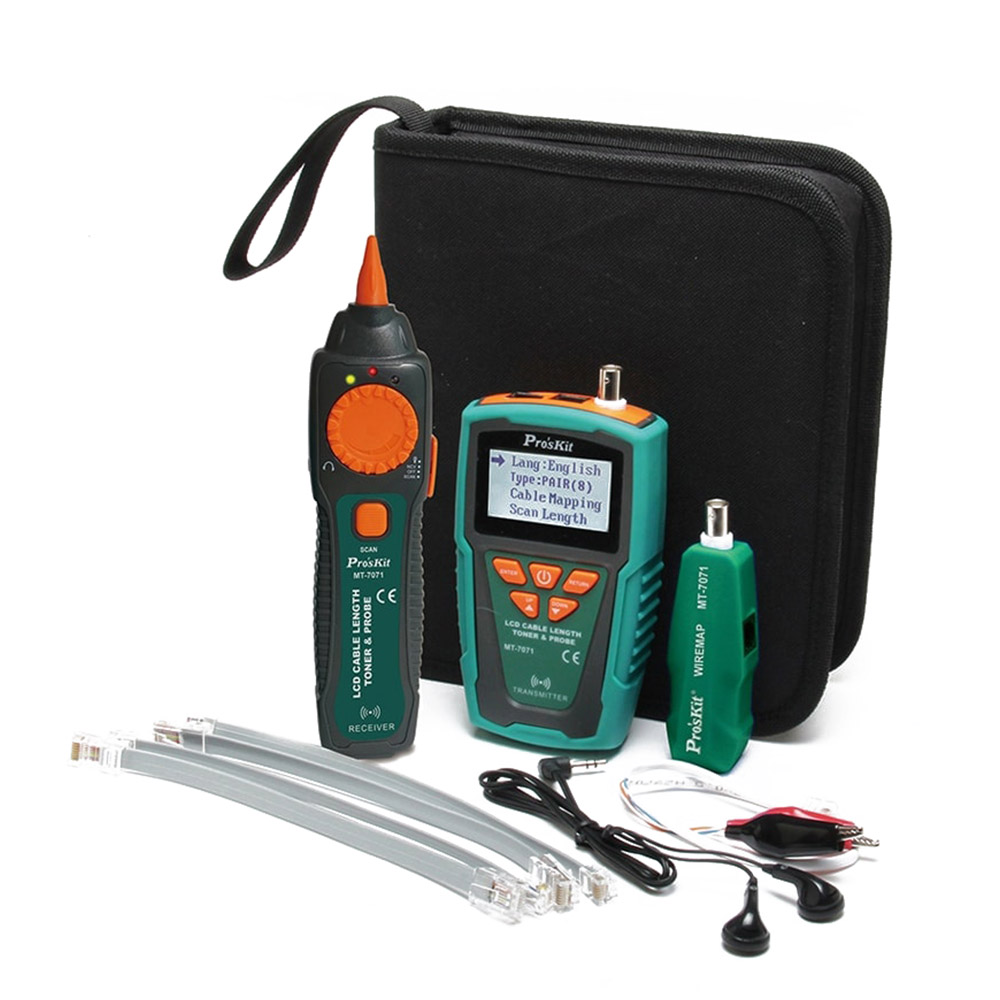 PROKIT 다목적 케이블 테스터기 케이블 길이, 전도율 측정