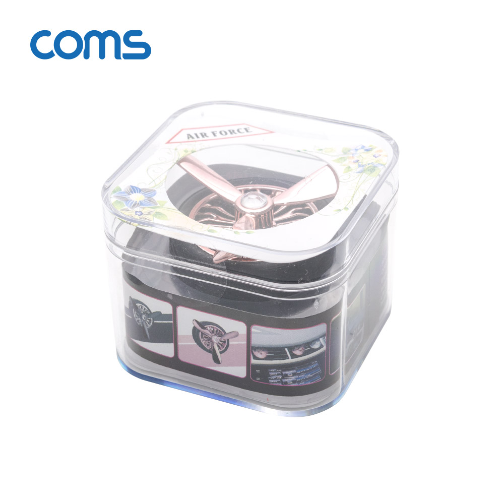 Coms 차량용 에어컨 송풍구 방향제 / 프로펠러 아로마 디퓨저 / Rose Gold