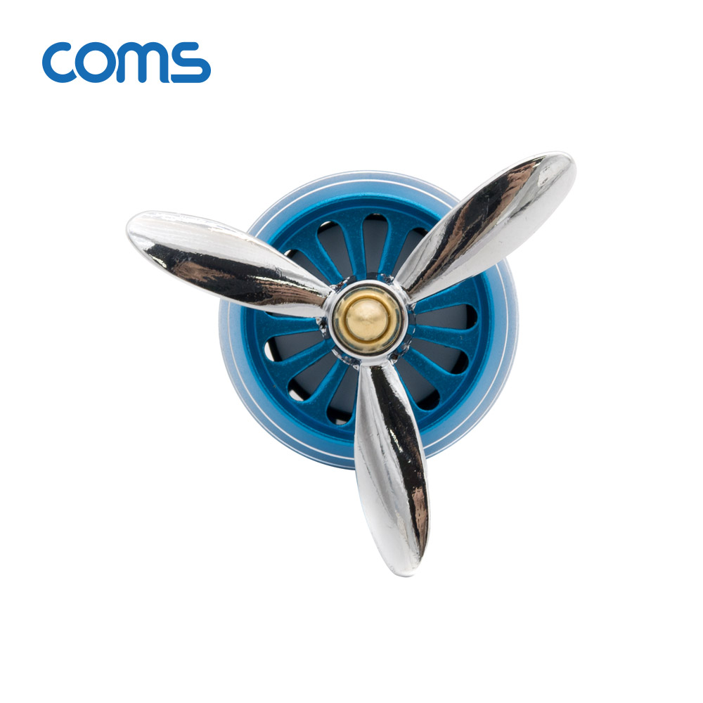 Coms 차량용 에어컨 송풍구 방향제 / 프로펠러 아로마 디퓨저 / Blue
