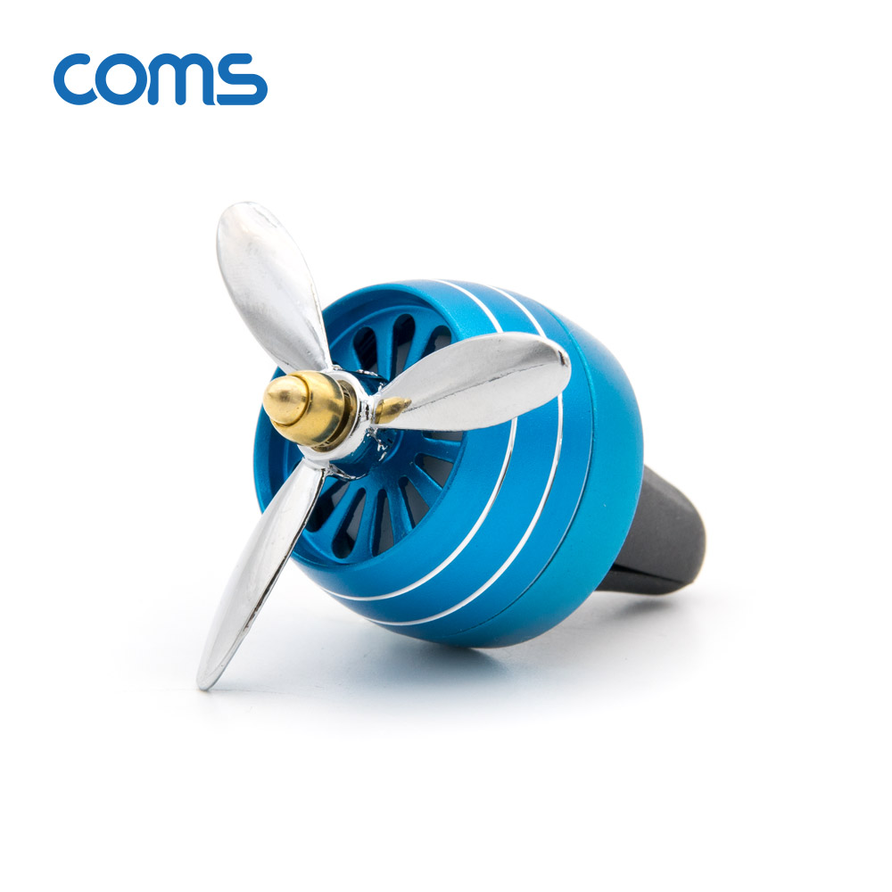 Coms 차량용 에어컨 송풍구 방향제 / 프로펠러 아로마 디퓨저 / Blue