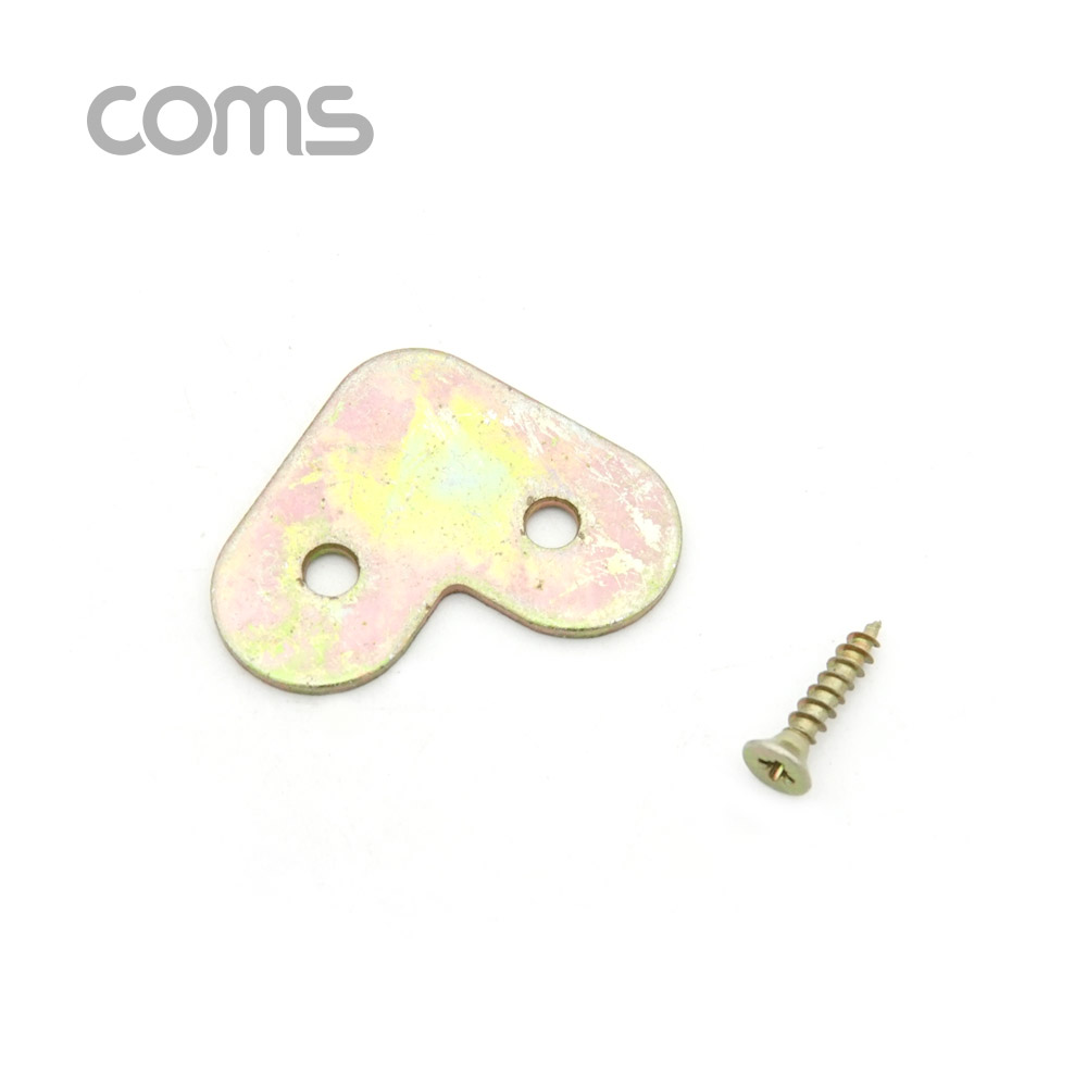Coms 평철(ㄱ형) 4pcs / 30mm / 나사못 포함