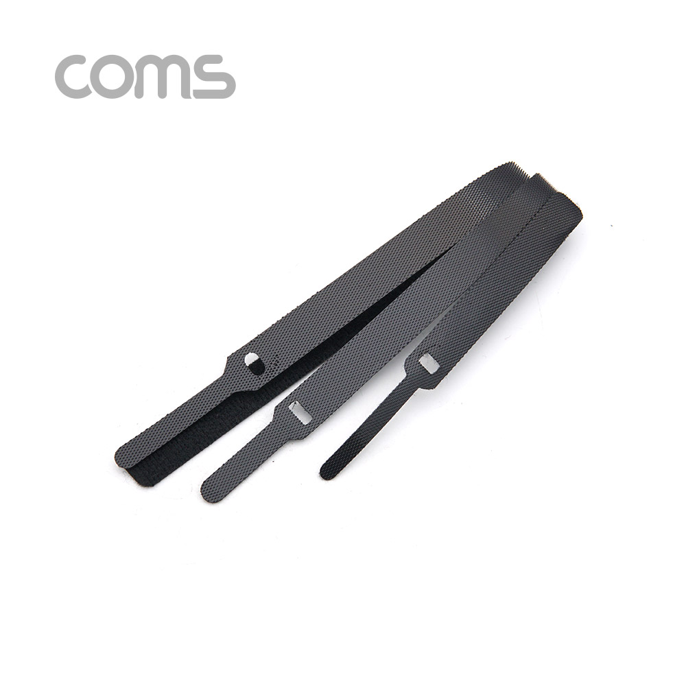 Coms 벨크로 타이 3pcs (대,중,소) / Black / 케이블타이 / 120mm, 200mm, 315mm