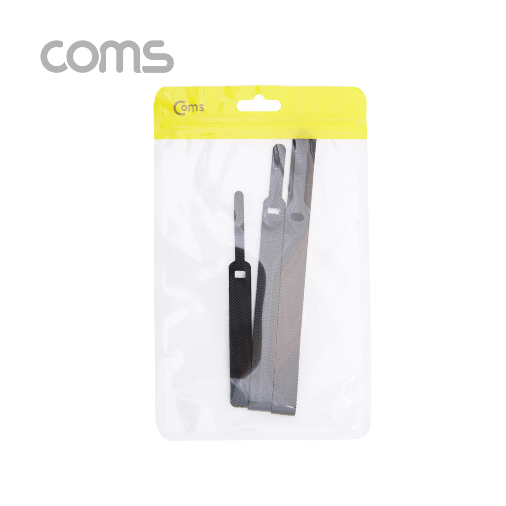 Coms 벨크로 타이 3pcs (대,중,소) / Black / 케이블타이 / 120mm, 200mm, 315mm