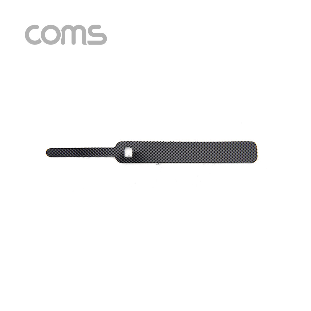 Coms 벨크로 타이 10pcs (소) / Black / 케이블타이 / 120mm