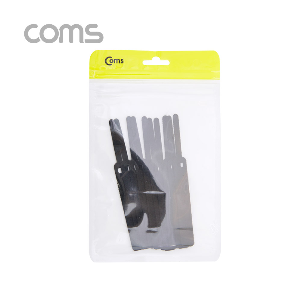 Coms 벨크로 타이 10pcs (소) / Black / 케이블타이 / 120mm