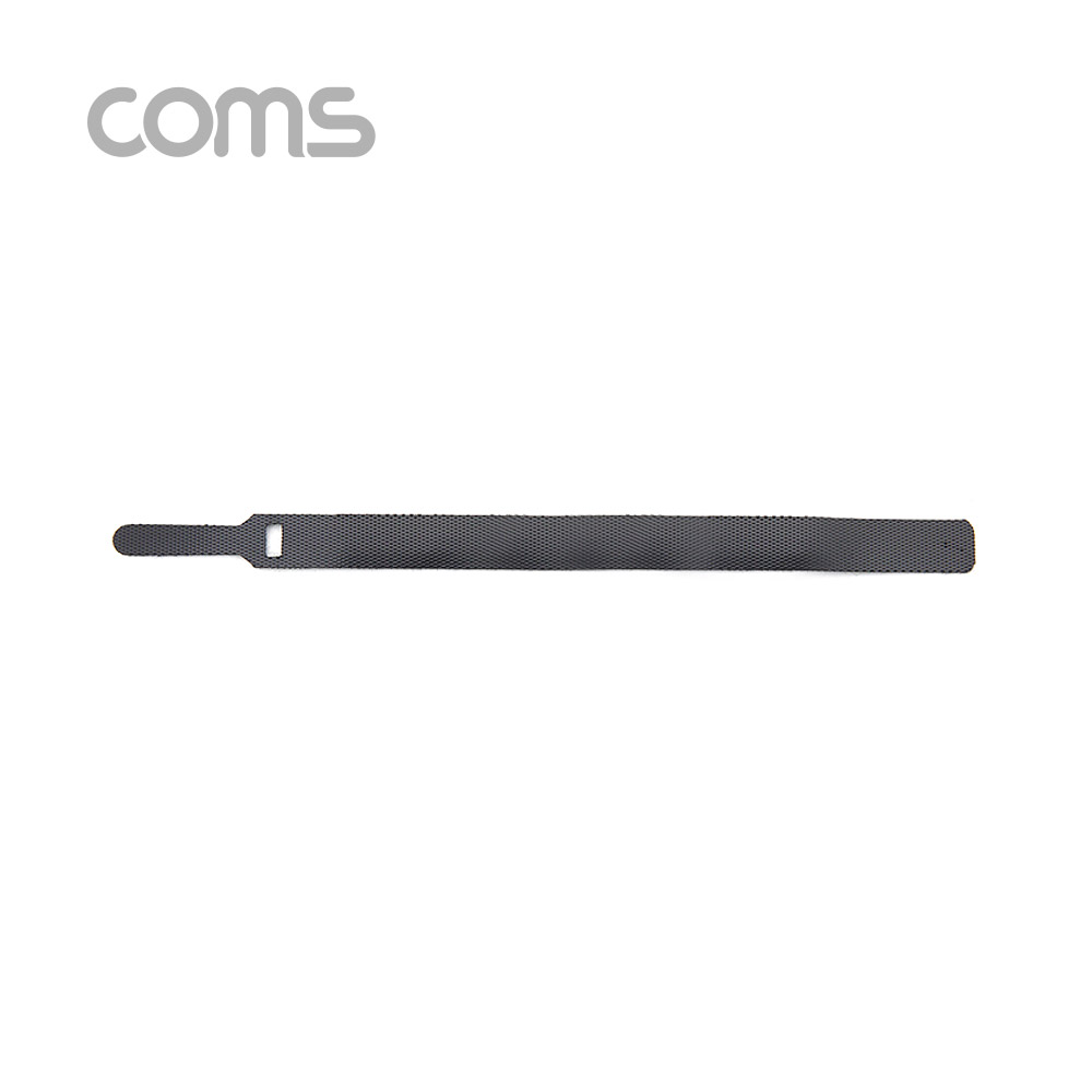 Coms 벨크로 타이 10pcs (중) / Black / 케이블타이 / 200mm