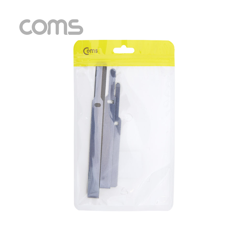Coms 벨크로 타이 3pcs (대,중,소) / Gray / 케이블타이 / 120mm, 200mm, 315mm