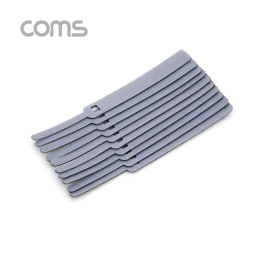 Coms 벨크로 타이 10pcs (소) / Gray / 케이블타이 / 120mm