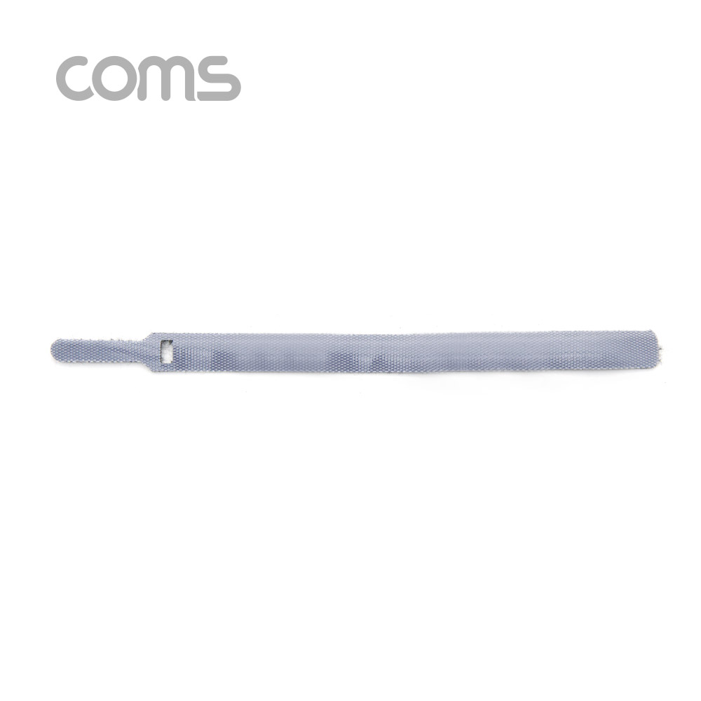 Coms 벨크로 타이 10pcs (중) / Gray / 케이블타이 / 200mm