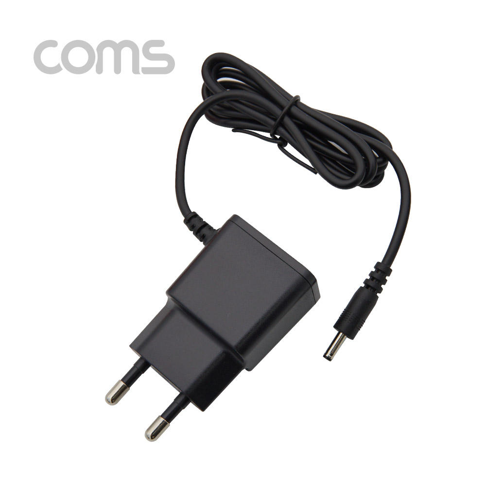 Coms 아답터 (정전압) DC 5V 2.0A, Black - 3.5mm / 1.3mm