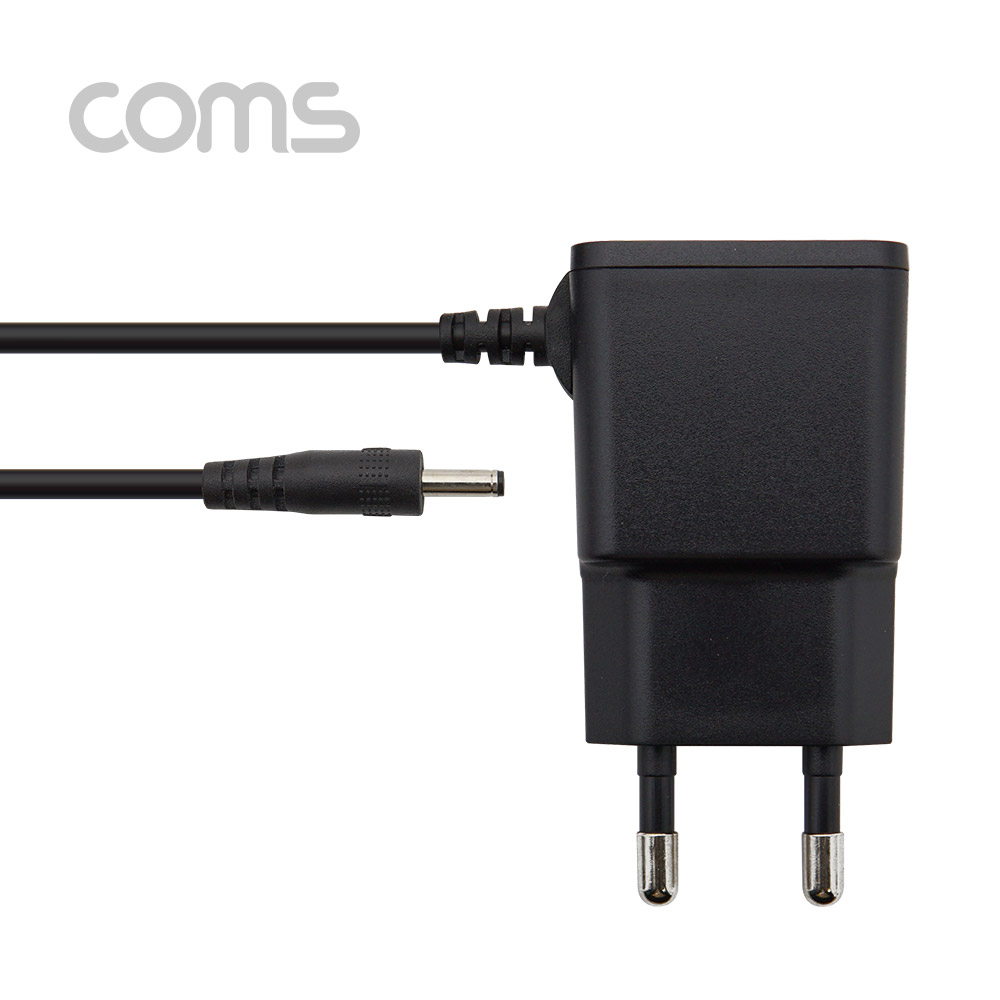 Coms 아답터 (정전압) DC 5V 2.0A, Black - 3.5mm / 1.3mm