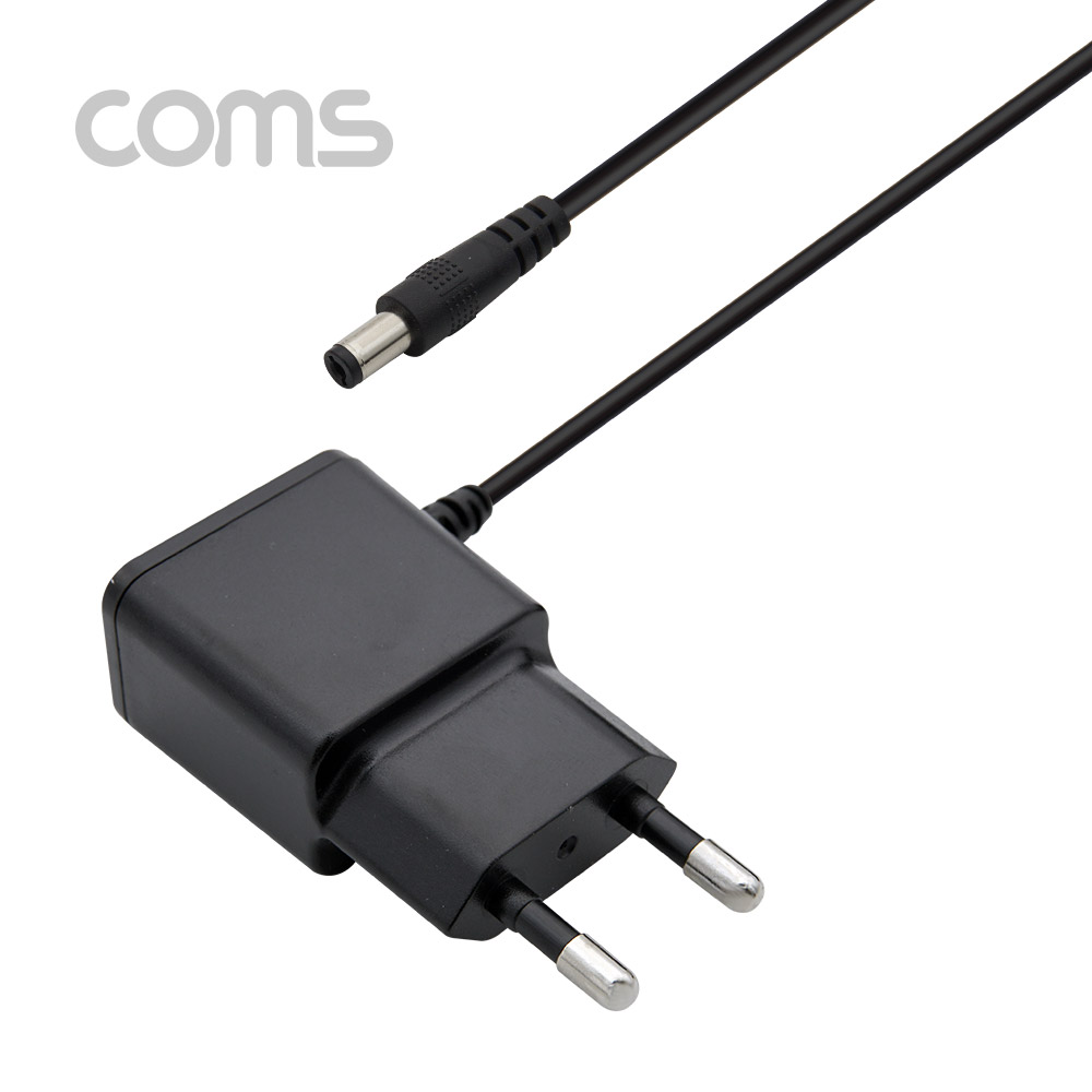 Coms 아답터 (정전압) DC 5V 1.2A, Black - 5.5mm / 2.1mm