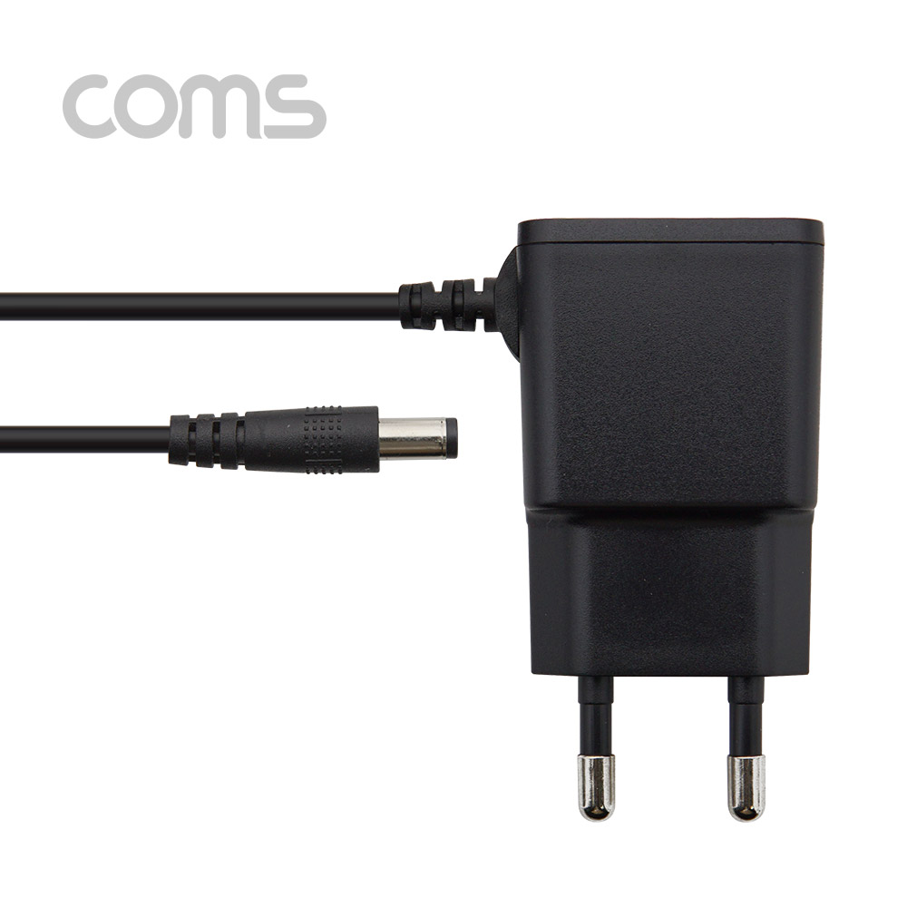 Coms 아답터 (정전압) DC 5V 1.2A, Black - 5.5mm / 2.1mm