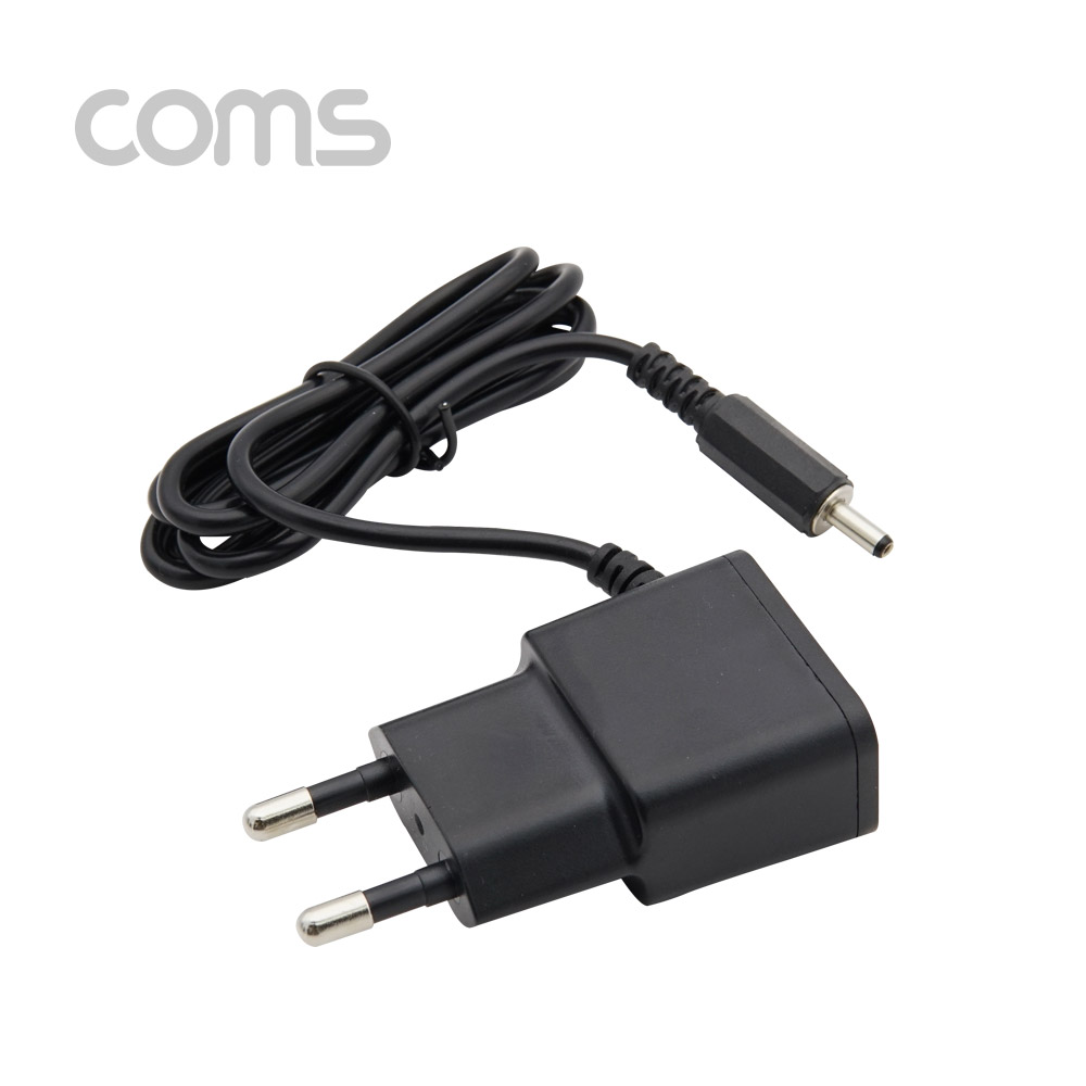 Coms 아답터 (정전압) DC 5V 1.2A, Black - 3.5mm / 1.3mm