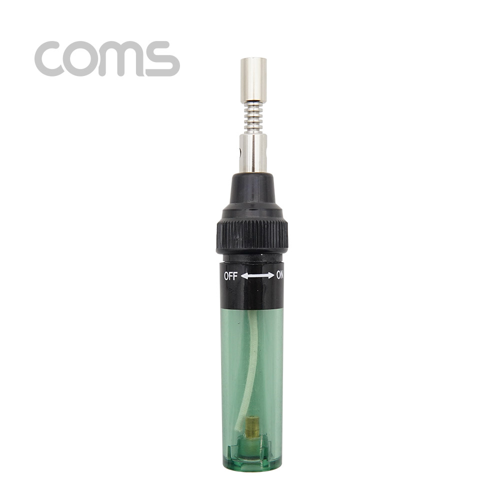 Coms 휴대용 가스 인두기 / 1300℃ / 가스 주입식, 가스토치 팁 제공