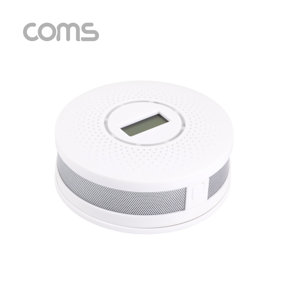 Coms 일산화탄소 측정기, AA x 3 배터리(미포함), 경보/감지기/LCD내장