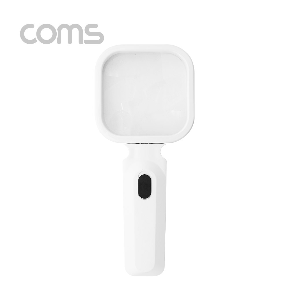 Coms 확대경(작업용, 조명) 80mm, 4LED, 3x, 6x