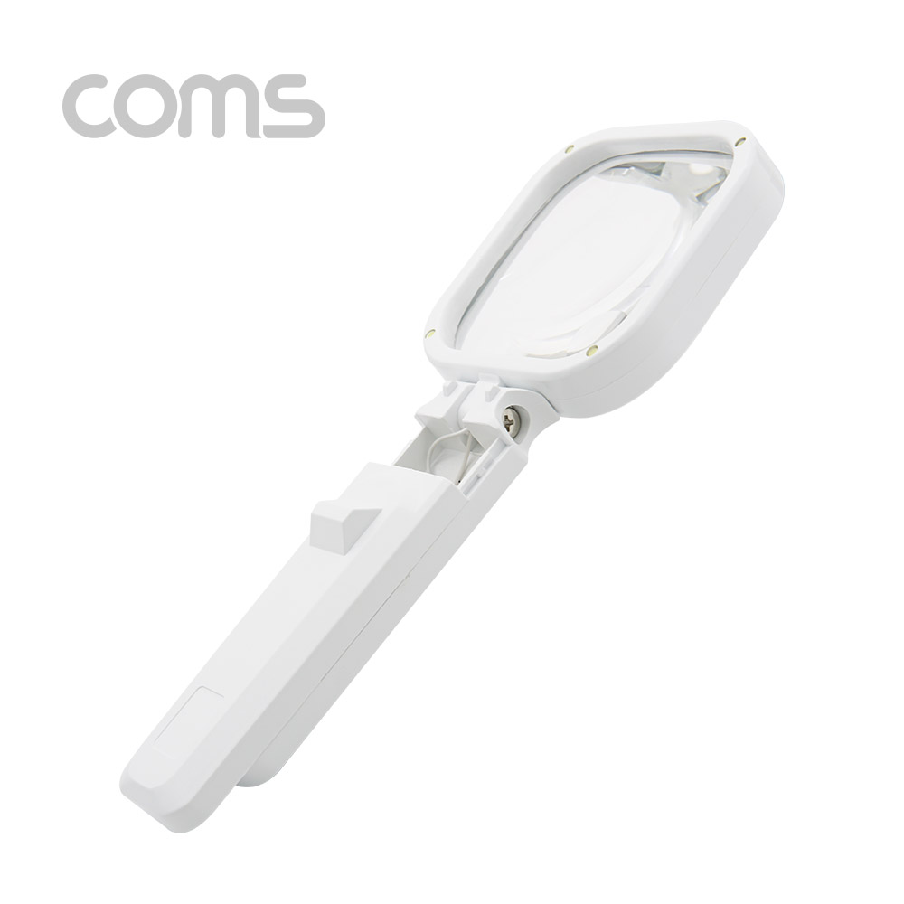 Coms 확대경(작업용, 조명) 80mm, 4LED, 3x, 6x