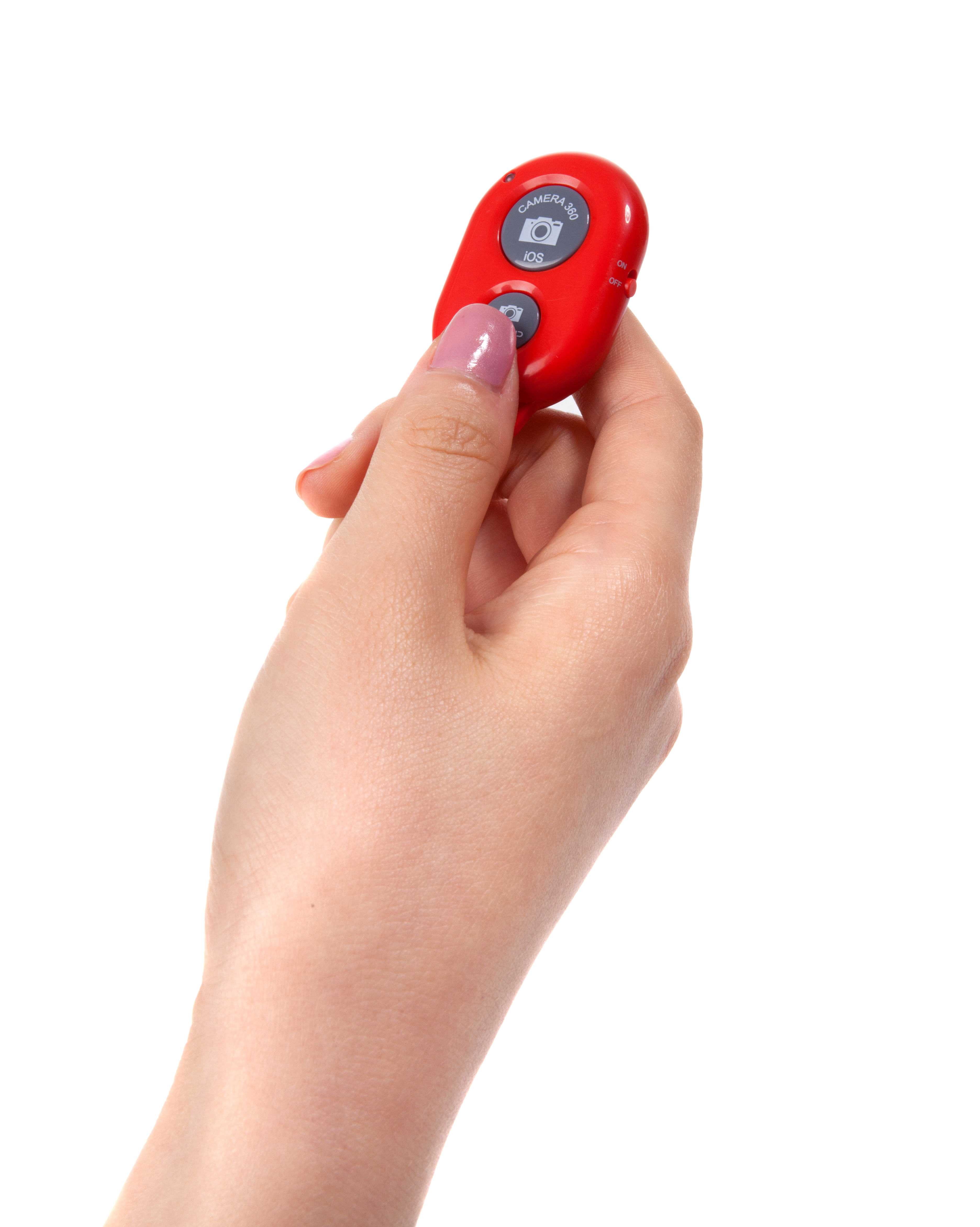 카메라 무선촬영 리모콘, 블루투스용  레드