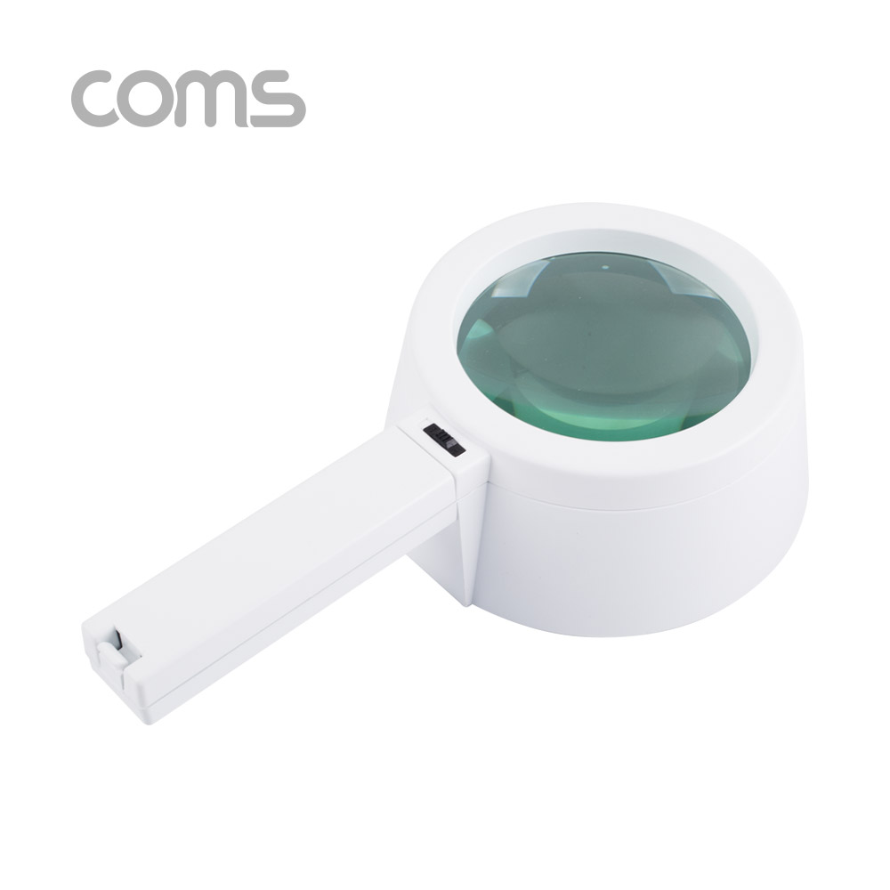 Coms 확대경(작업용, LED 조명) / 돋보기 / 대형 / 렌즈 120mm / 2x / 6LED