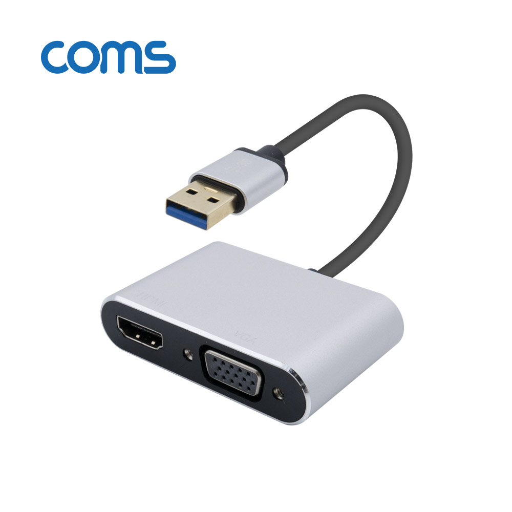 Coms USB 3.0 to HDMI / VGA 변환 컨버터