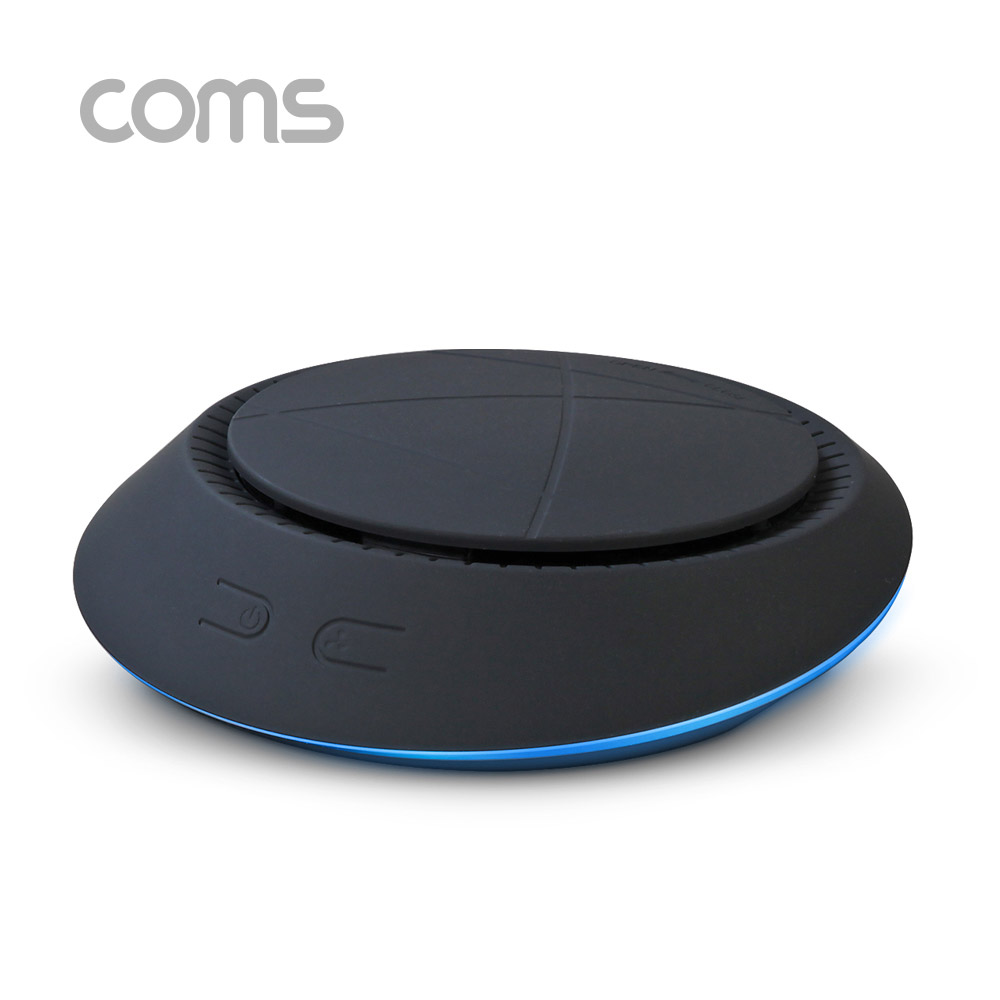 Coms 이톰 UFO 차량용 공기청정기 / 실내용 / 3중 필터 / 블랙