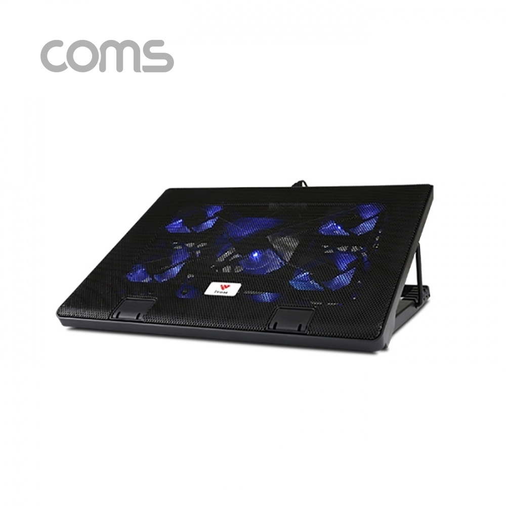 Coms 이톰 에르고 노트북 쿨링패드 / 스탠드 N2, 5단조절, Black