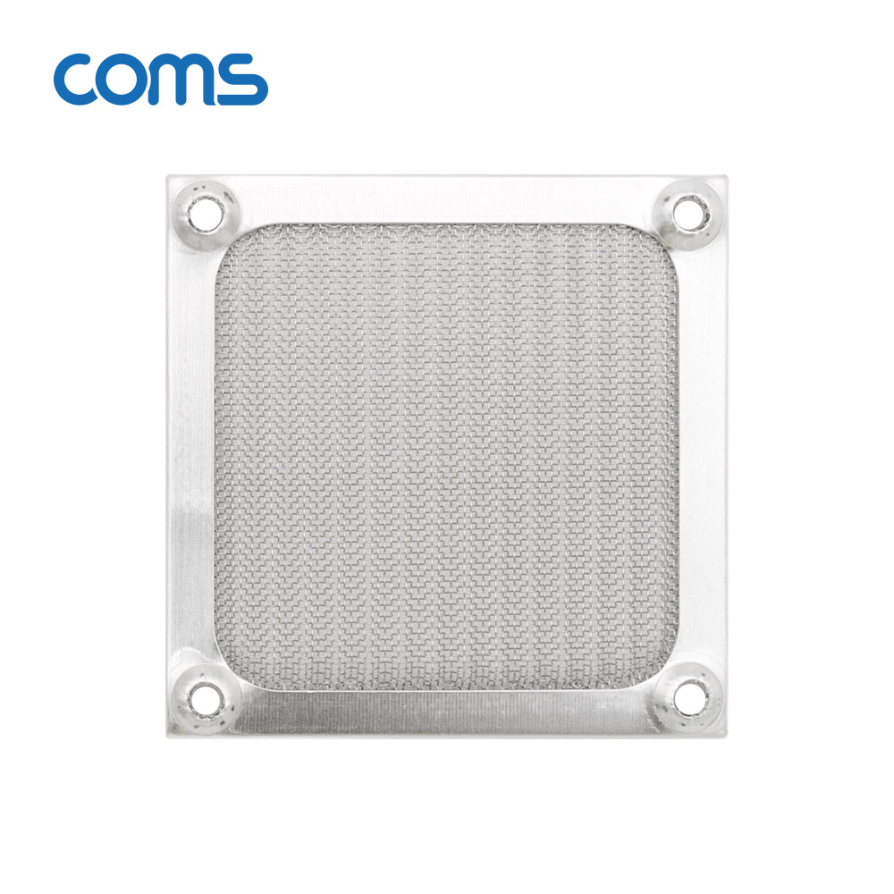 Coms 쿨러 필터(먼지 유입방지) Metal Silver / 80mm
