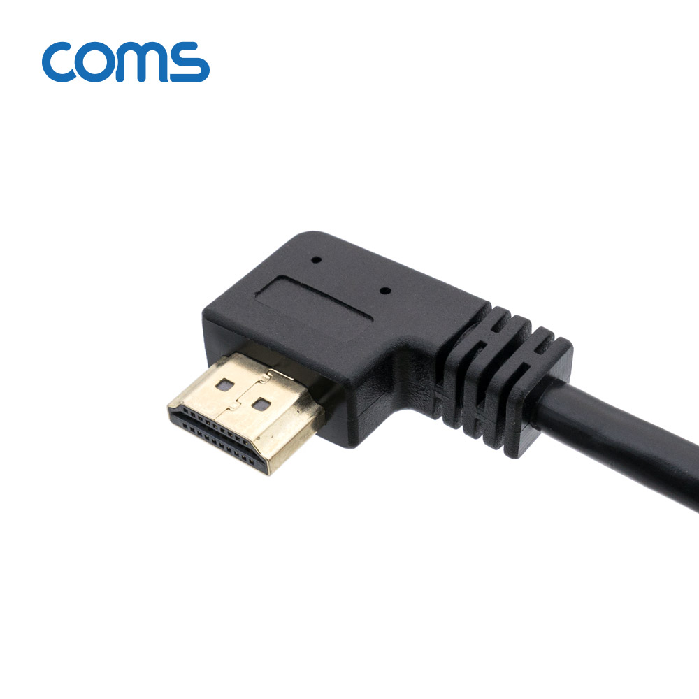Coms HDMI 연장 일체형 젠더 (우향꺾임/꺽임 M, F) 30cm