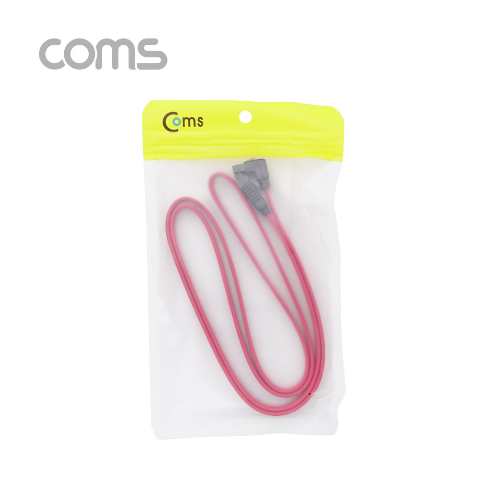Coms SATA 하드 케이블 ㄱ자 / 꺾임형 / 클립형 / 1M / 1.5Gbps